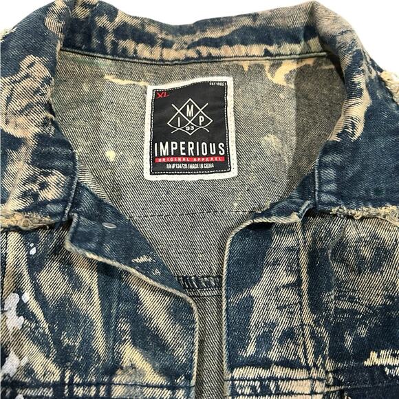 Y2K IMPERIOUS Original Apparel Mens Size XL Distressed/Acid Wash Rocker … - Picture 3 of 5